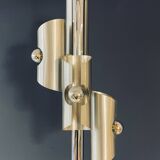 Designer Silver Lamp with Four Silver-Top Bulbs