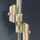 Designer Silver Lamp with Four Silver-Top Bulbs
