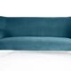 Three-seater sofa in German velvet, 1960s, ocean blue, restored.