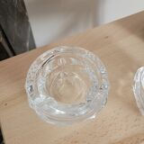 Set of two crystal candlesticks