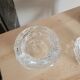 Lot de deux bougeoirs en cristal