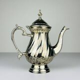 Vintage silver-plated coffee pot by Royal Sheffield, England, 1950s.