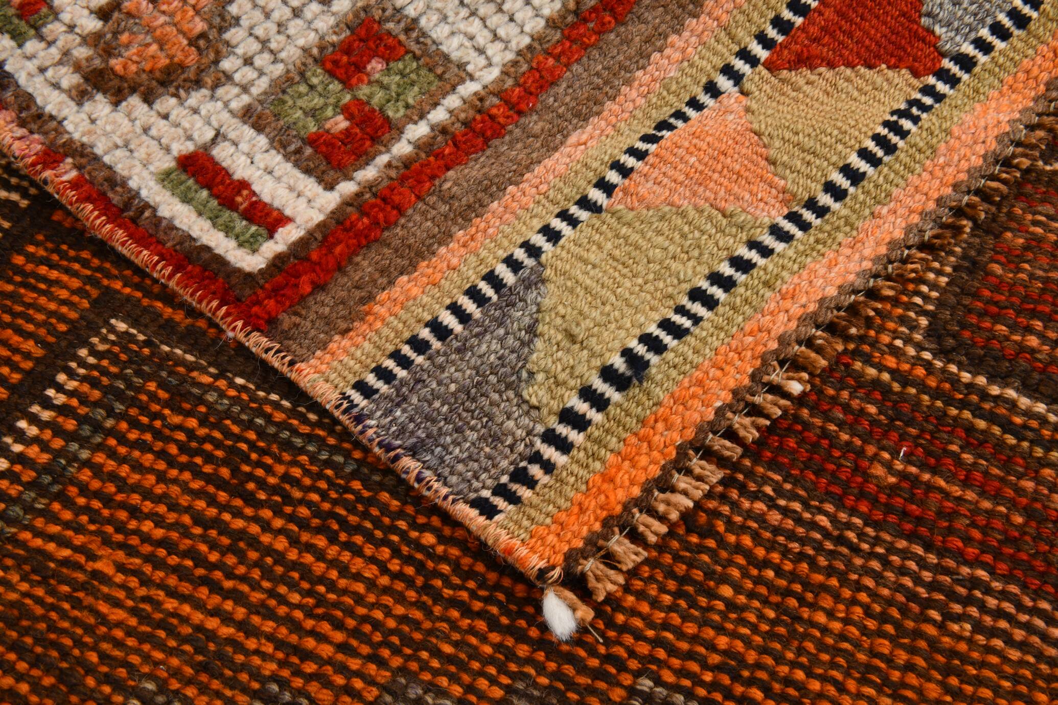 Soft Peach Vintage Boho Chic Floor Runner Rug, 85x331 Cm