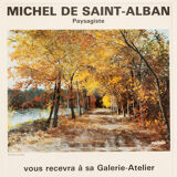 Michel de Saint-Alban, Exhibition Poster, 63 x 83 cm