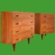 Pair of Scandinavian teak chests of drawers 1960