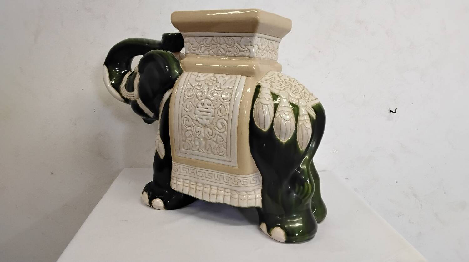Vintage ceramic elephant plant pot