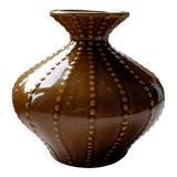 Pear-shaped ceramic vase.