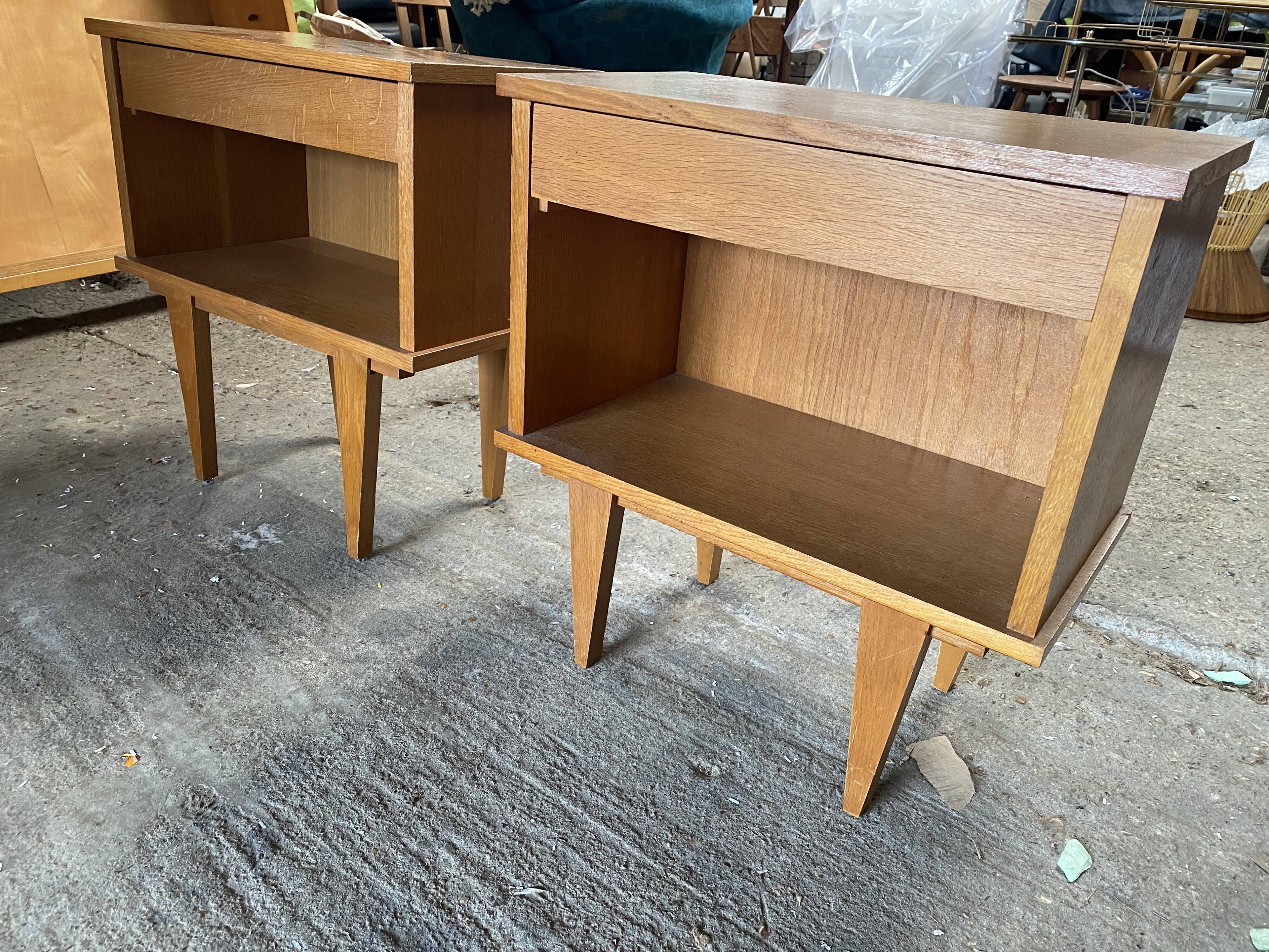 Pair of vintage bedside tables 60s