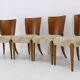 Chaises de Salle à Manger Jindrich Halabala H-214 des années 1950 pour UP Závody, Set de 4