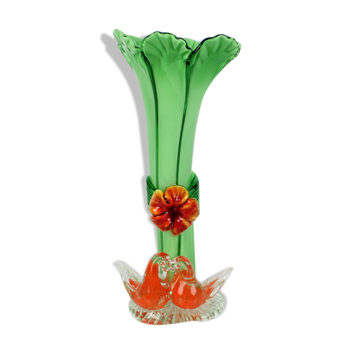 Mid-century glass vase, 1960's.