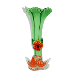 Mid-century glass vase, 1960's.