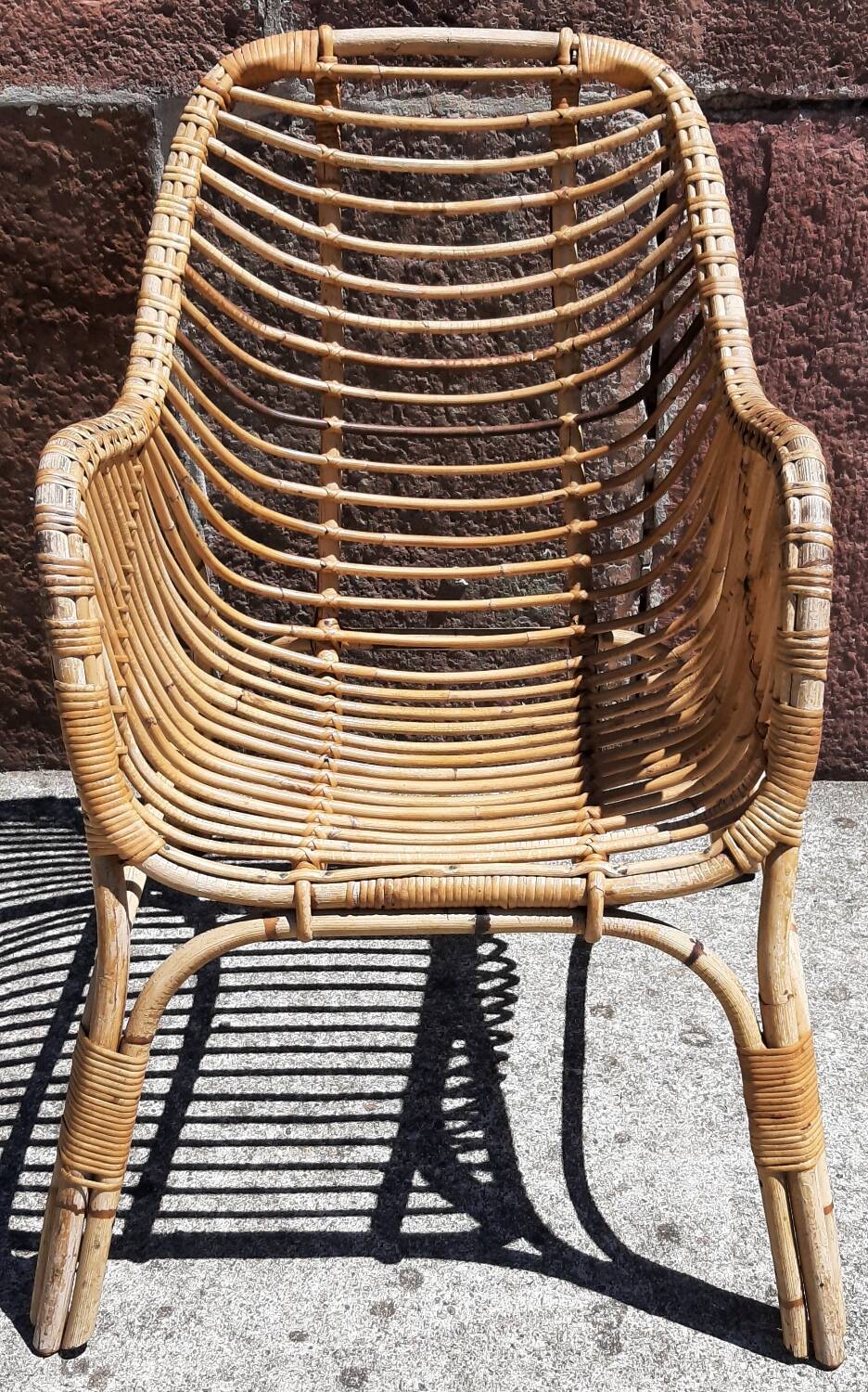Rattan armchair (60s/70s)