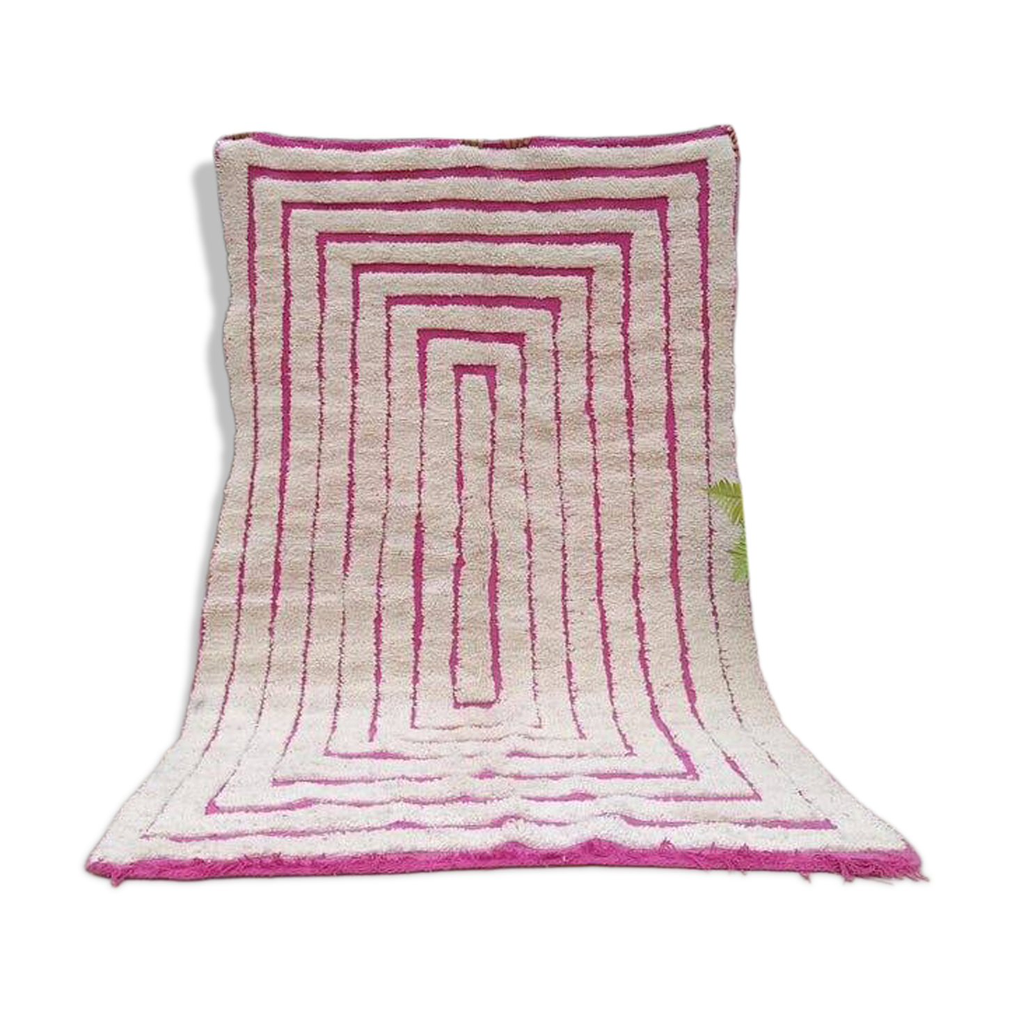 Handmade natural wool rug size 150/350 cm