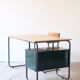 Desk with bauhaus style tubular steel chair
