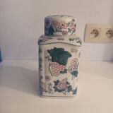 Asian-patterned porcelain candy box
