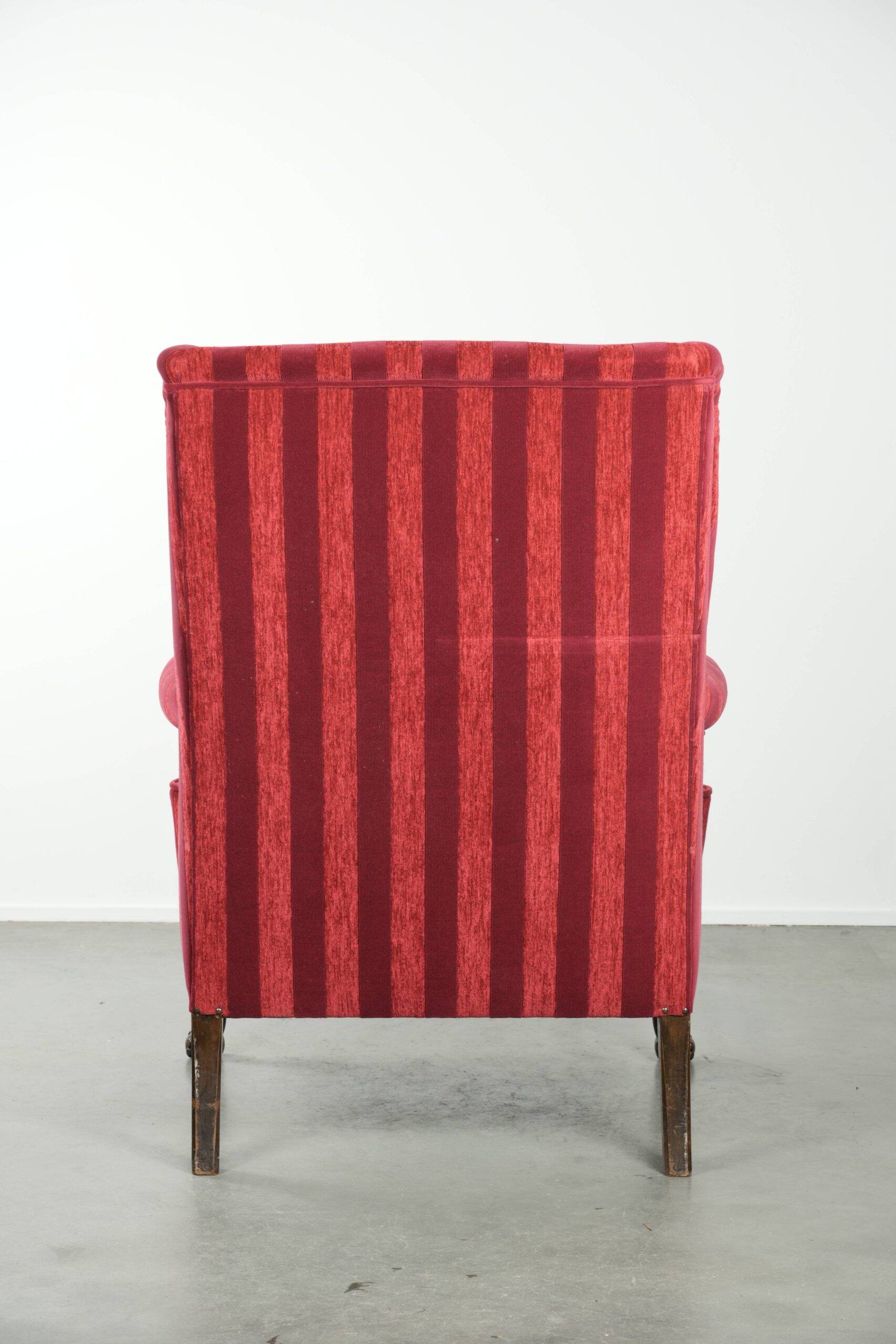 Antique wingback armchair from the late 19th/early 20th century