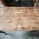 Louis XV desk with walnut burl.