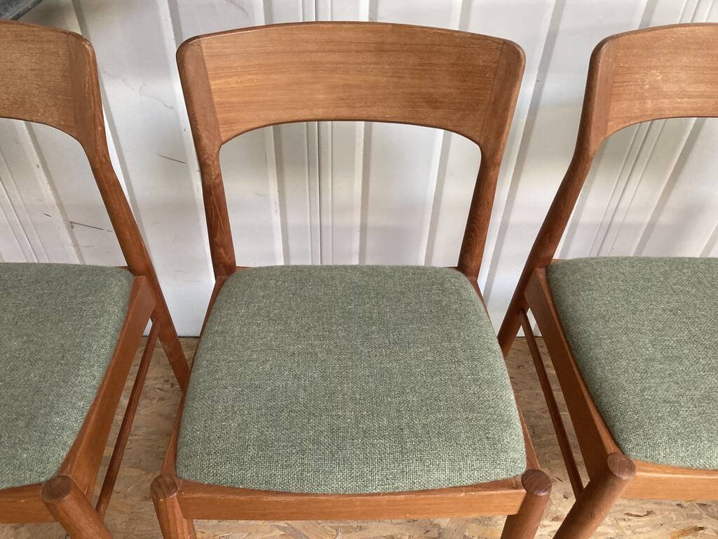 Kai Kristiansen Danish Teak Dining Chair K.S. Mobler Set of 6