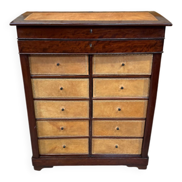 Mahogany writing cabinet