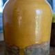 Antique yellow glazed grease pot 19th