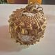 60s rattan wicker pendant light
