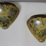 Pair of Gallé wall lights in glass paste (Tip)