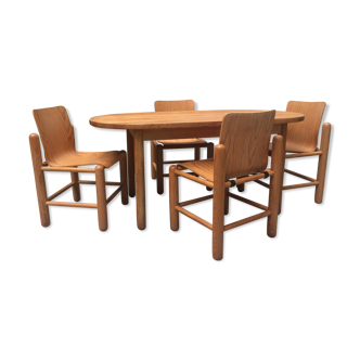 Knud Friis table and chairs set