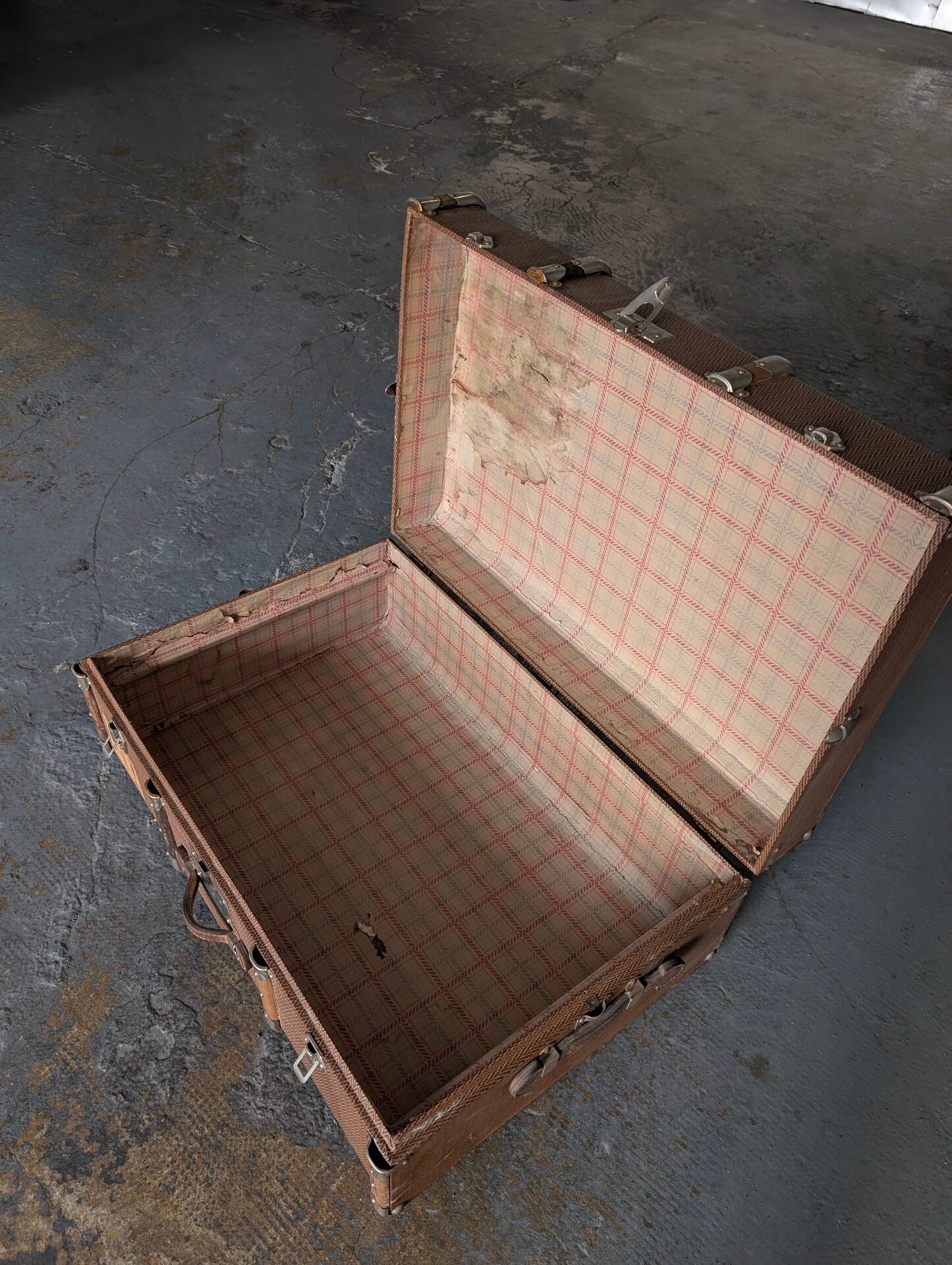 Antique travel trunk