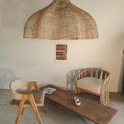 Huge rattan suspension in the shape of a corolla H:1m; D: 1m50