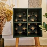Table peacock pattern