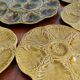 Service plates and serving dish Gien vintage green khaki