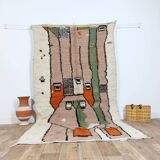 Handmade wool Berber rug 272 X 148 CM
