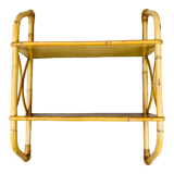 Rattan wall shelf 60s