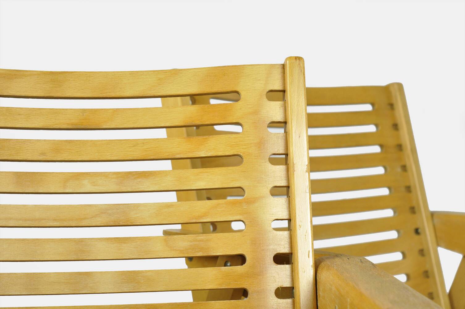 Original vintage foldable dining chairs by the Slovenian architect Niko Kralj (1920-2013) for Stol