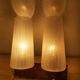 Wall lamp in teak wood and glass
