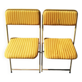 Paire de chaises pliantes Lafuma vintage