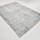 Classic gray & blue vintage rug 300x199cm