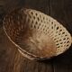 Vintage oval openwork wicker basket