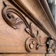 Empire wardrobe in solid walnut, France, mid-19th century.