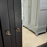 Wardrobe, old wardrobe painted black