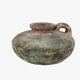 Aged patina rustic vase green