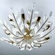 Large Vintage Floral Pendant Light , 1950s