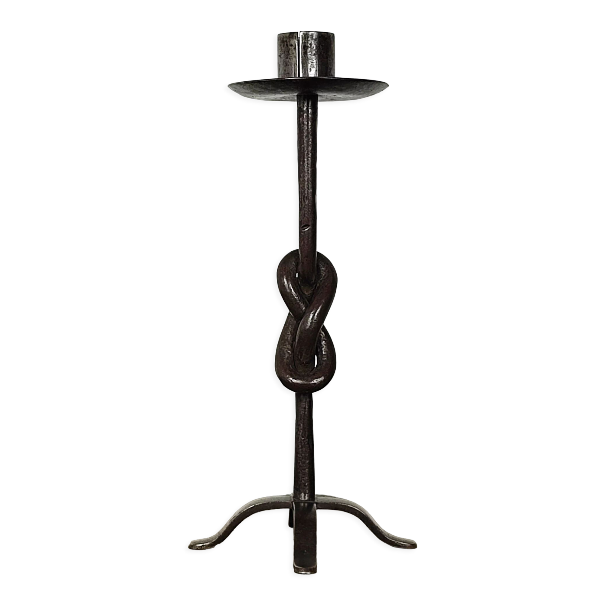 Wrought iron candle holder