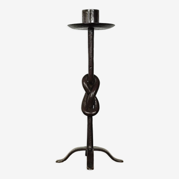 Wrought iron candle holder