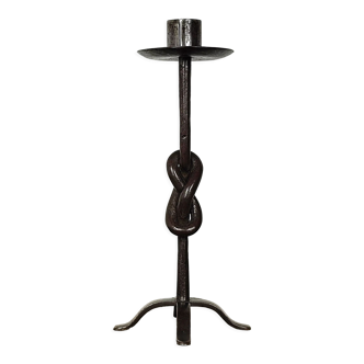 Wrought iron candle holder