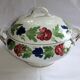 Old earthenware tureen Niderviller Moselle large format covered pot