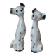 Romantic Dalmatian Dog Couple Ceramic Figurines 1970s