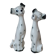 Romantic Dalmatian Dog Couple Ceramic Figurines 1970s