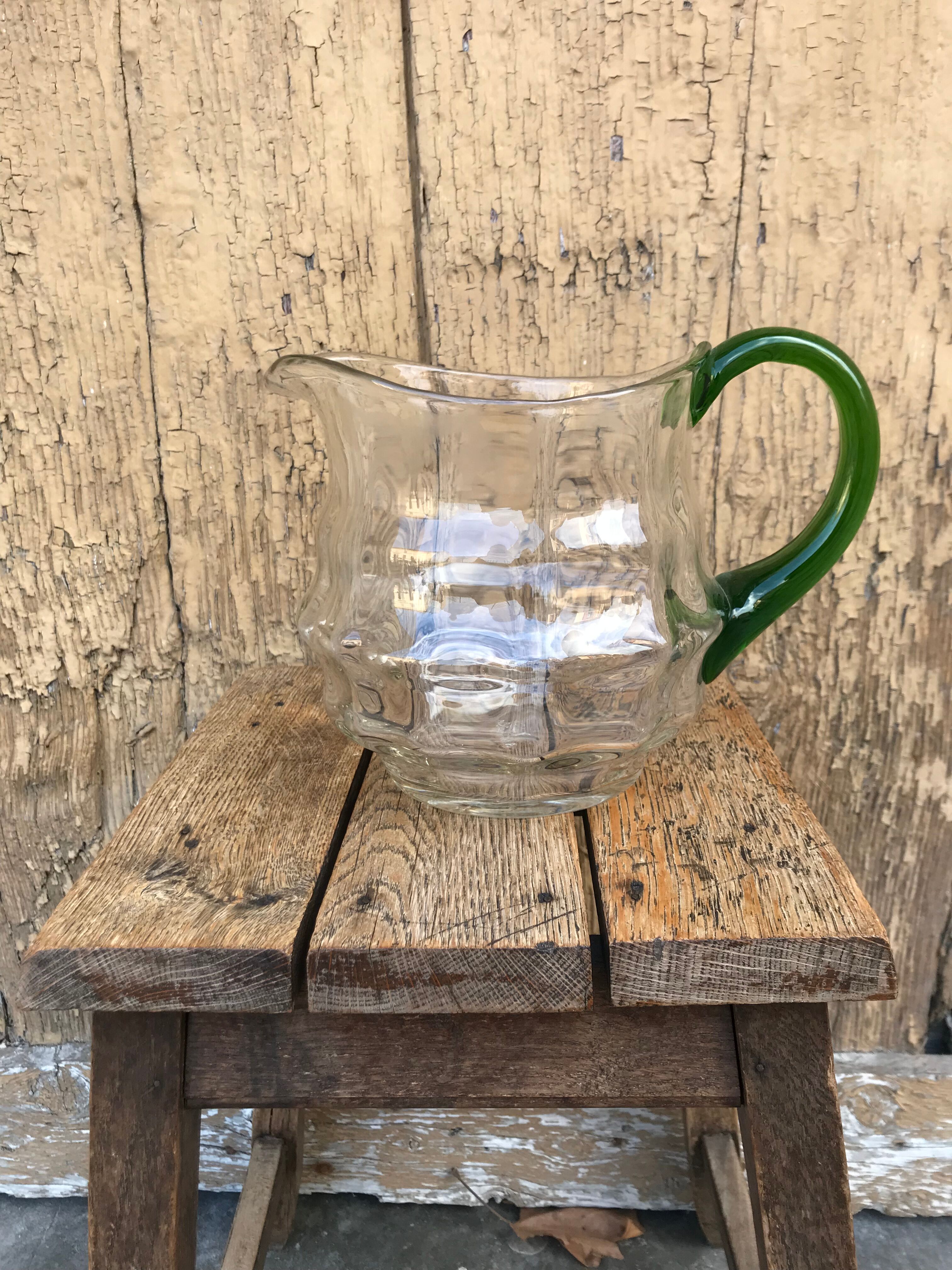 Old glass pitcher