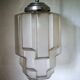 Suspension Deco with frosted glass globe
